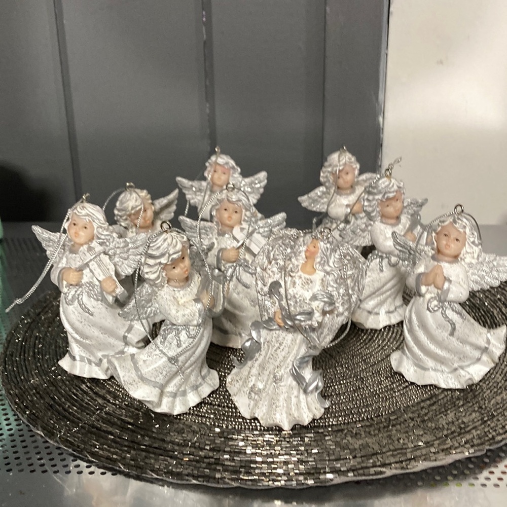 Lot of 10 Vintage Home Interior Angel Ornaments